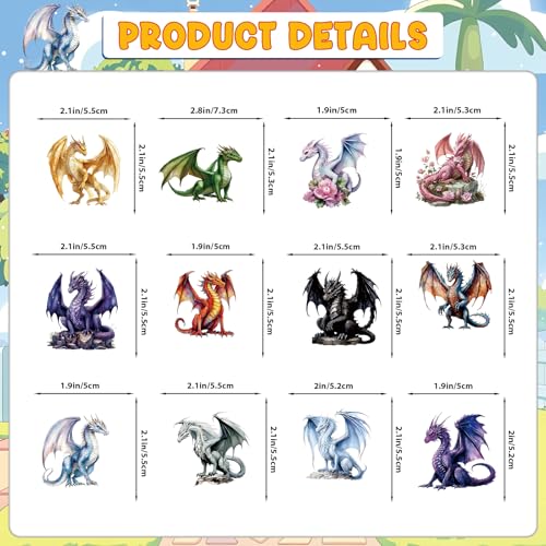 MZ.ogm Dargon Cupcake Toppers Dargon Cake Decorations Dragon Birthday Party Decorations with Unique Various Dargon Themed Cupcake Toppers for Dragon Party Decorations - Image 5