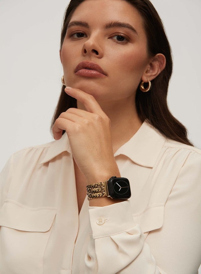 Anne Klein Fashion Chain Bracelet for Apple Watch, Secure, Adjustable, Apple Watch Band Replacement, Fits Most Wrists - Image 2