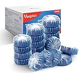 Vacplus Automatic Toilet Bowl Cleaner Tablets(20 Pack), Bathroom Toilet Tank Cleaner, Toilet Blue Clean Bubbles, - Image 1