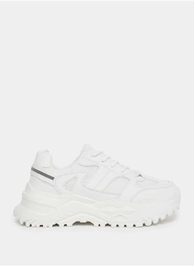 Styli Taping Detail Chunky Mesh Sneakers
