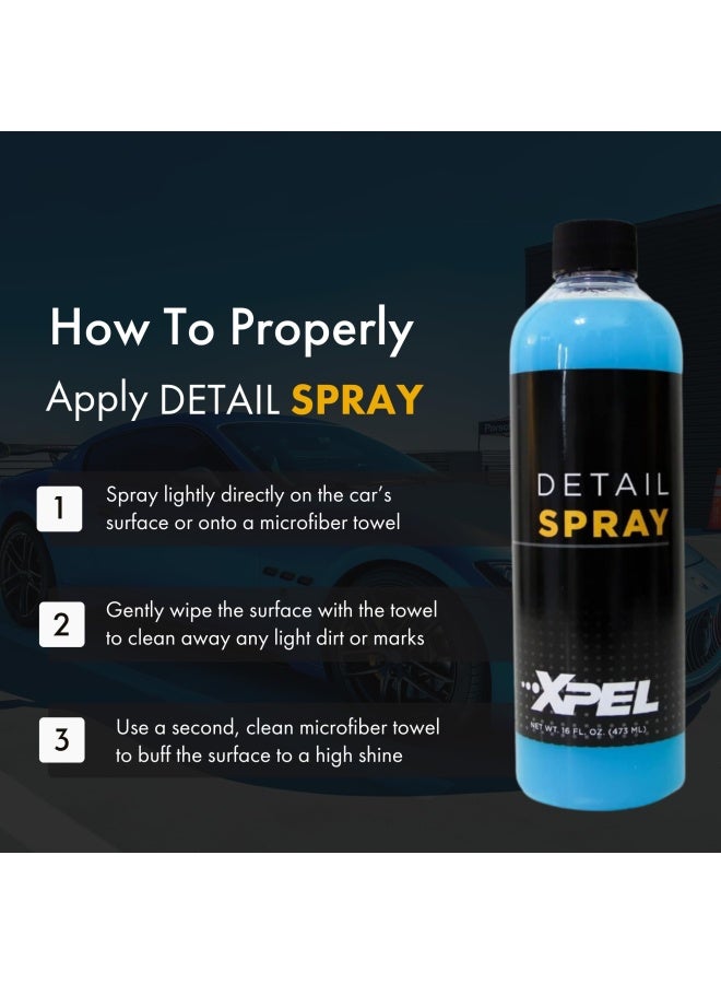 XPEL Detail Spray 16oz HighGloss Professional Detailing and Cleaning Spray Enhances Cars Exterior with StreakFree Finish and Shine - Image 4