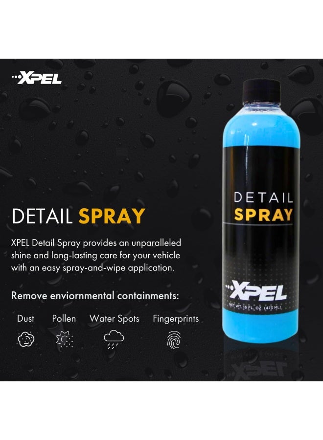 XPEL Detail Spray 16oz HighGloss Professional Detailing and Cleaning Spray Enhances Cars Exterior with StreakFree Finish and Shine - Image 2
