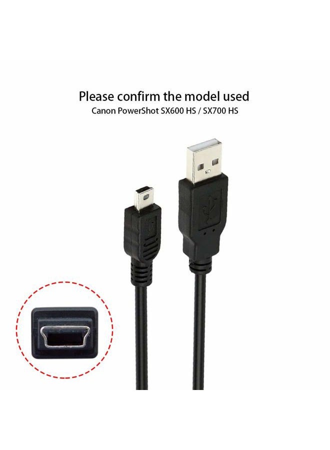NiceTQ 3FT USB PC Computer Data Transfer Cable Cord for Canon PowerShot SX600 HS / SX700 HS Digital Camera - Image 2