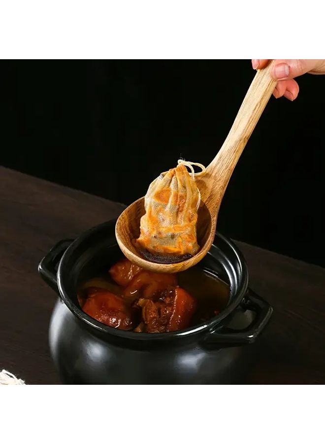 10 Pcs Reusable Drawstring Gauze Bags For Cooking Herbal Infusions Tea Wine - Image 3