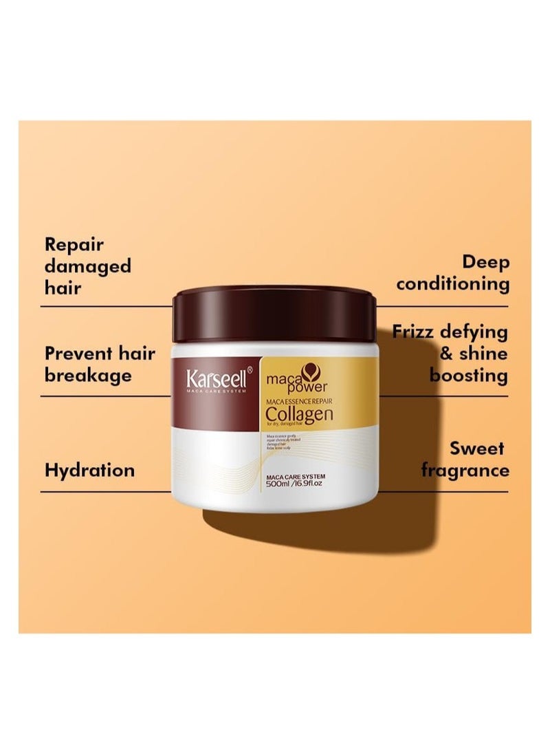Karseell Hair Mask Karseell Collagen And Moroccan Argan Oil 50ml  - Image 3
