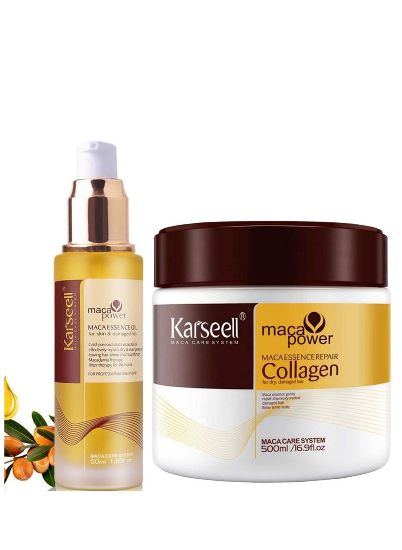 Karseell Hair Mask Karseell Collagen And Moroccan Argan Oil 50ml  - Image 4