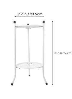 URbazaar Metal Plant Stand Two-tier Flower Display Shelf Indoor Flower Plant Rack Iron Plant Stand Pot Stands Flower Pot Holde for Home office  - Image 2