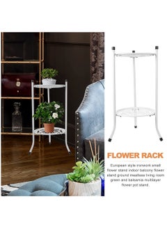 URbazaar Metal Plant Stand Two-tier Flower Display Shelf Indoor Flower Plant Rack Iron Plant Stand Pot Stands Flower Pot Holde for Home office  - Image 3