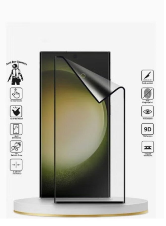 Nano ceramic screen protector compatible with Samsung Galaxy S23 Ultra / S22 Ultra Clear - Image 1