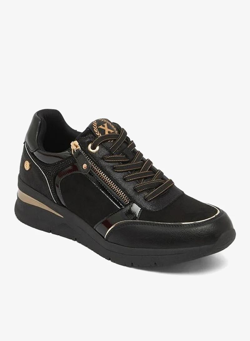 إكستي Women Metallic Wedge Heel Ankle Sneakers