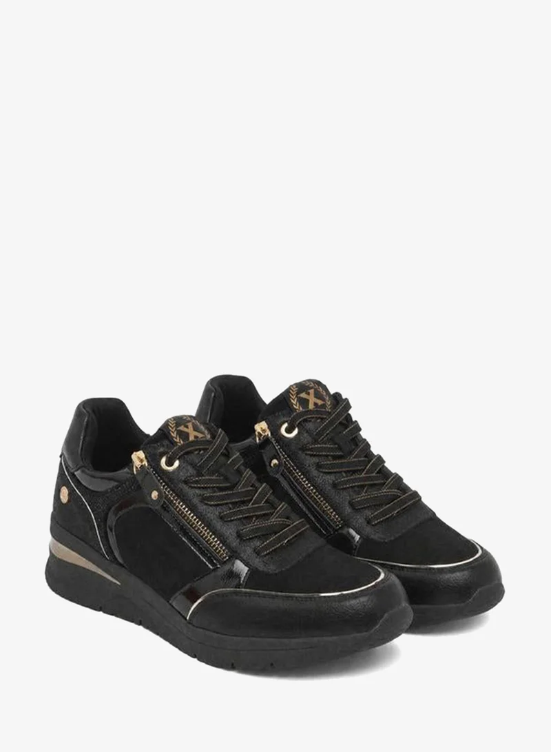 إكستي Women Metallic Wedge Heel Ankle Sneakers