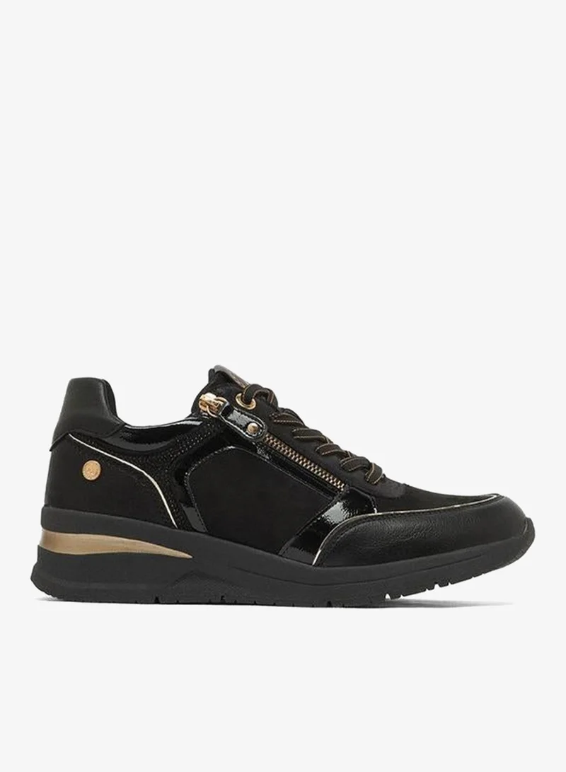 إكستي Women Metallic Wedge Heel Ankle Sneakers
