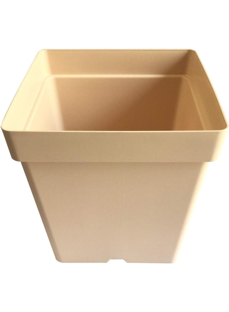 أيدل وعاء زراعة مربع كلاسيكي غير لامع 28 سم - متاح بألوان متعددة - للاستخدام الداخلي والخارجي - صندوق زراعة بلاستيكي متين للاستخدام في المنزل والحديقة والمكتب والشرفة - صنع في إيطاليا - بواسطة إيديل - Image 4