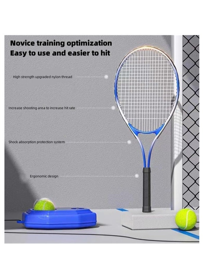 دنزوز مضرب تنس لشخصين مع ارتداد تلقائي ومضربين للتنس وحبلين لتدريب اللياقة البدنية خفيف الوزن للغاية للوالدين والطفل مناسب للمبتدئين وما إلى ذلك - Image 5