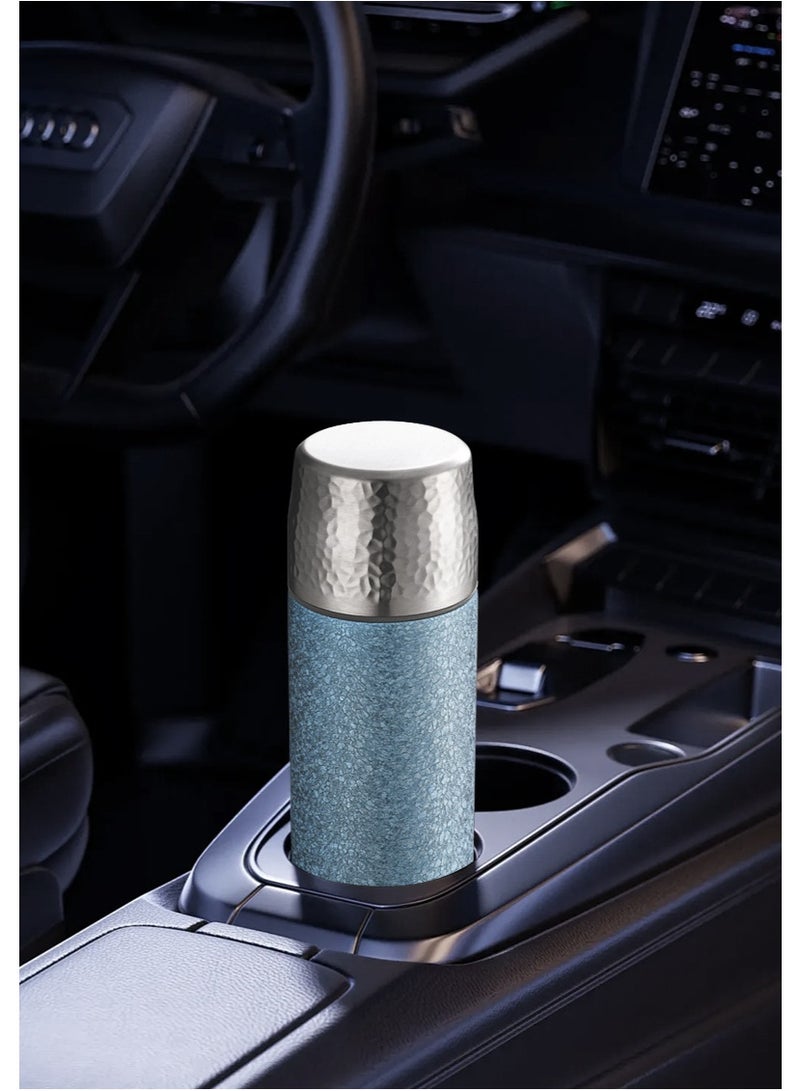 SKT Shiketro 450ML Double-Walled Titanium Coffee, Milk, Juice, and Tea Business Thermos (blue) - Image 2