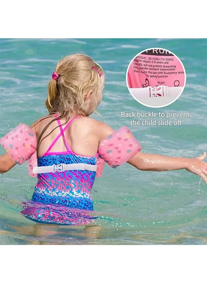 Toddler Kids Swim Life Vest Girls and Boys Swim Vest Swimming Training Life Jacket Children Swim Vest for Puddle/Beach Play Like Jumper Swim Training Jacket for 2-6 Years Old Boys Girls - Image 4