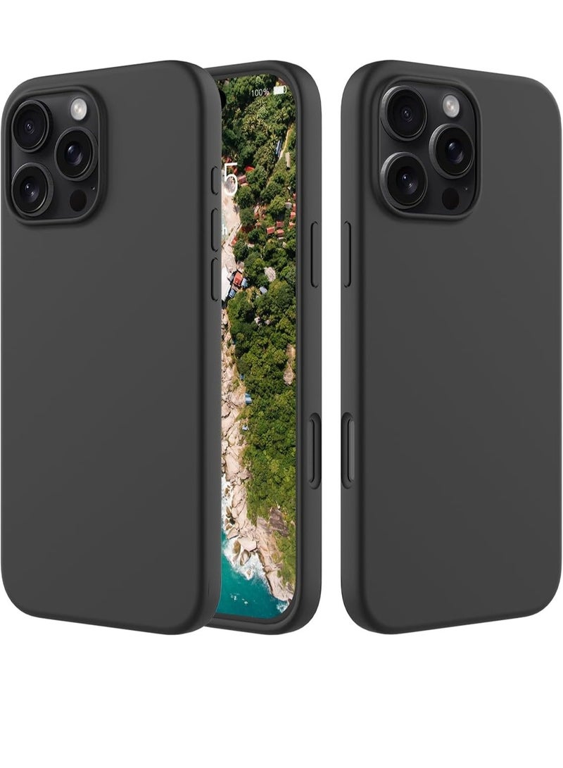 Slim Fit Soft TPU Case for iPhone 16 Pro - Matte Black - Image 1