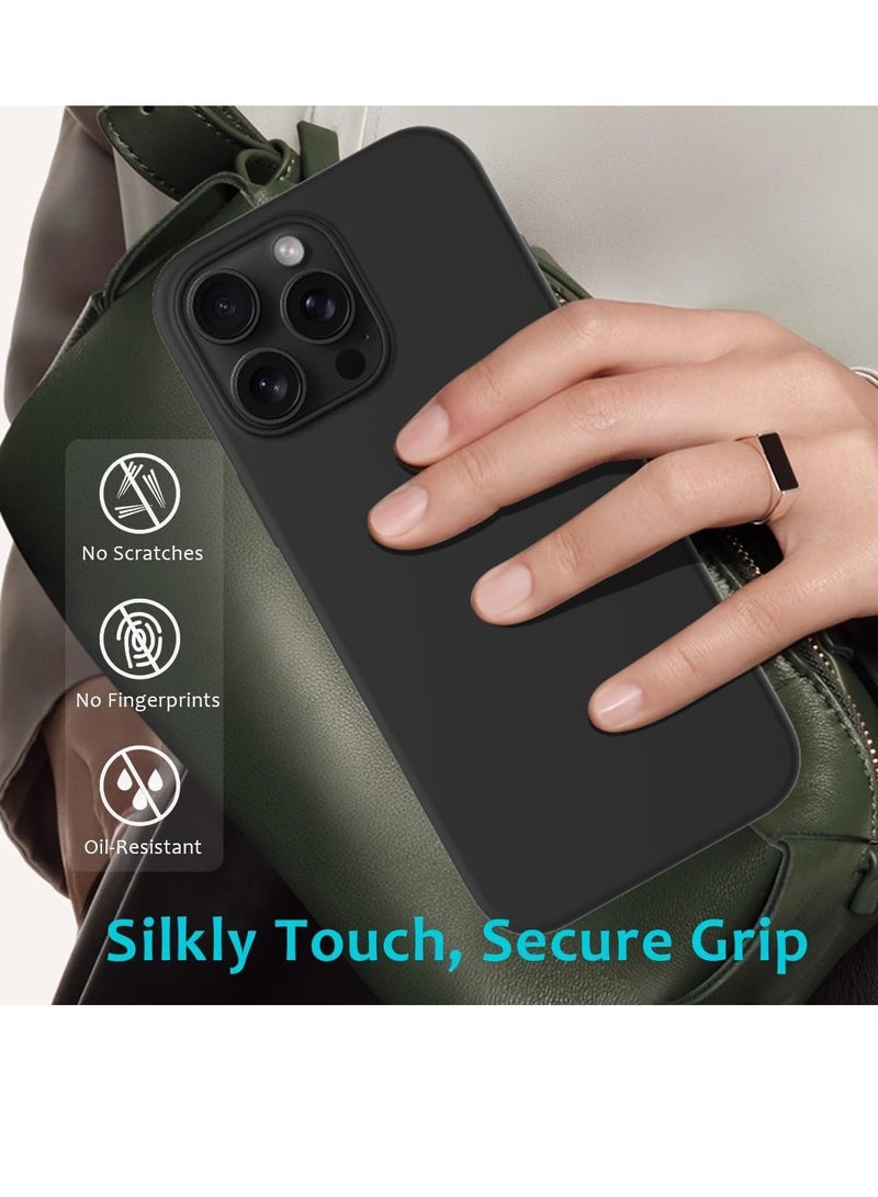 Slim Fit Soft TPU Case for iPhone 16 Pro - Matte Black - Image 3
