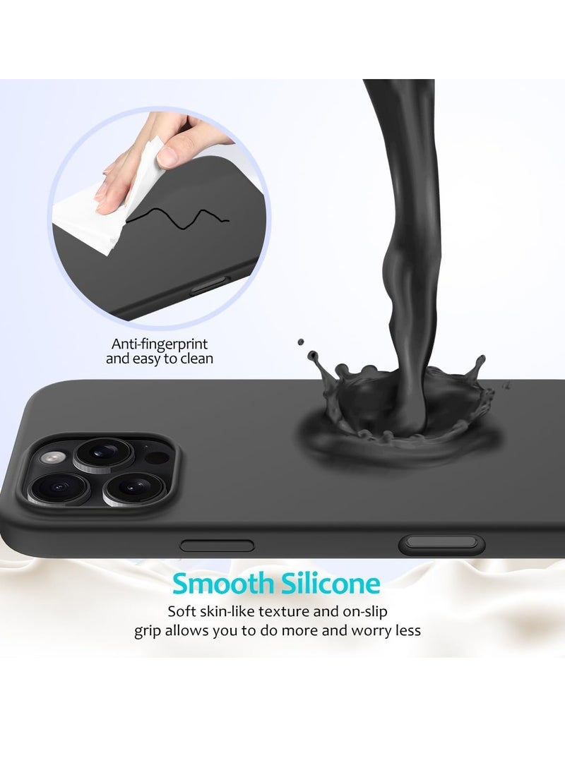 Slim Fit Soft TPU Case for iPhone 16 Pro - Matte Black - Image 4