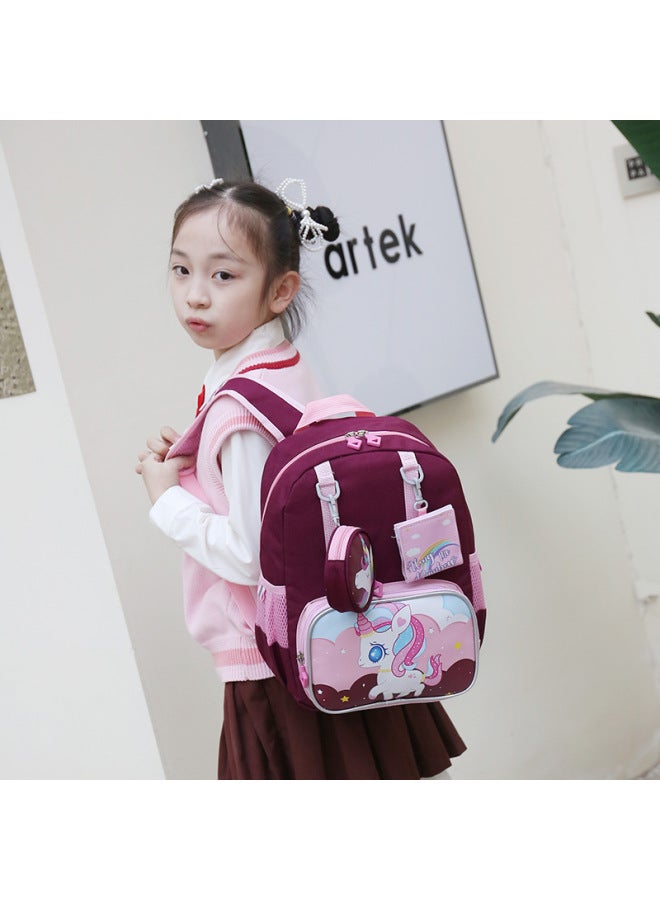 Kindergarten Schoolbag Barking For Primary School Students First Grade Boys And Girls 3-7 Years Old Baby Lightweight Spine Protection Shoulder Back-Color:Navy Blue-ultraman - Image 4