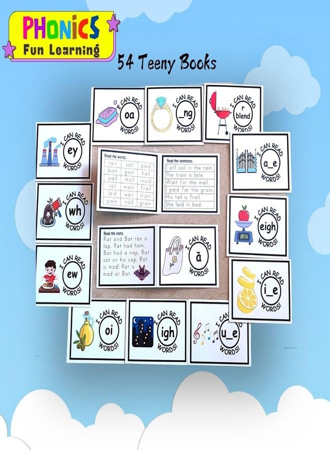 EDUSTAR Phonics Fun Learning (54 Teeny Books) | Miniature Reading Books for Kids 4+ | Ignite a Love for Reading - Image 2