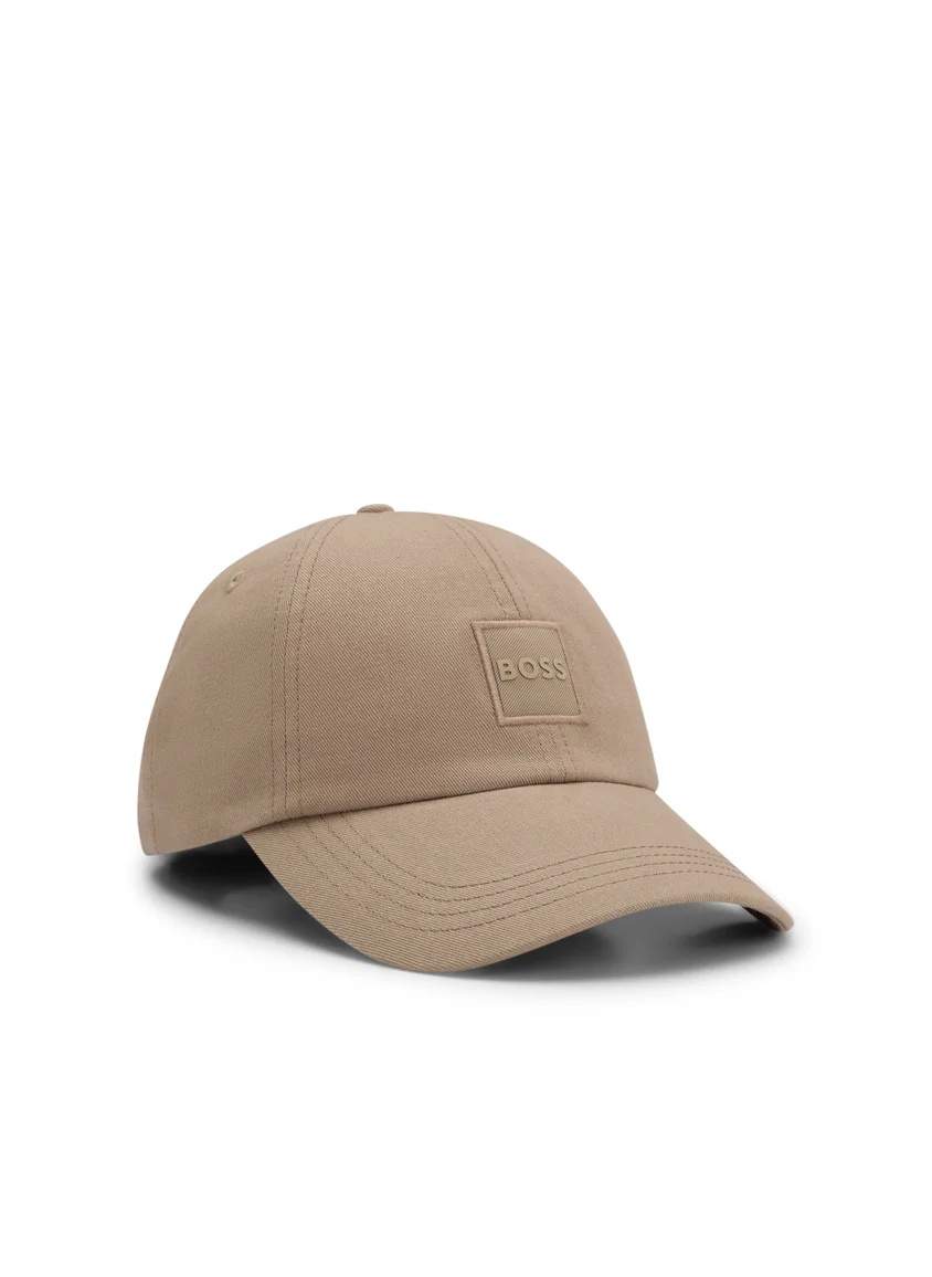 بوس Cotton-twill cap with woven logo patch