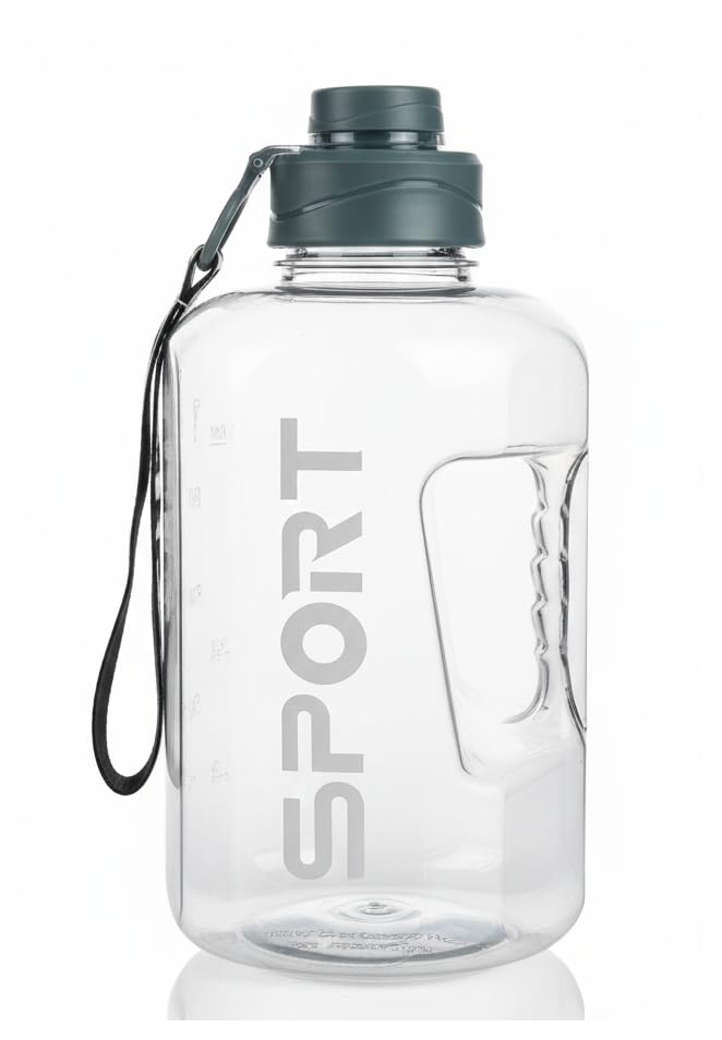 Drofail Unbrecable Sports Gallon Water Bottle 2.5 Liter 70 OZ Cpacity with Carry Loop and Handel Made of BPA Free Plastic ML Marking Mantion On Bottle-Multi Color (Multi Color) - Image 2