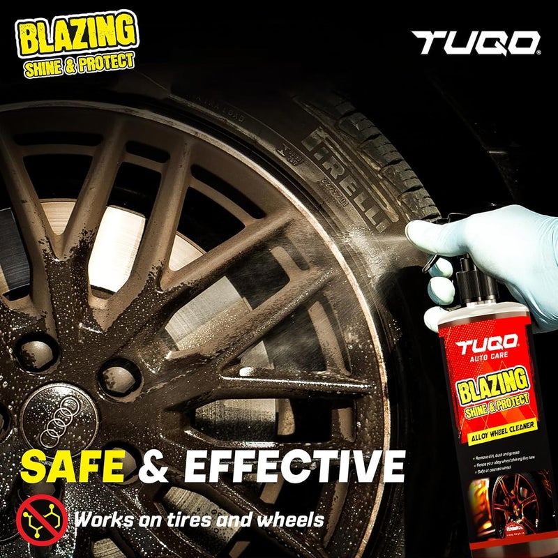 TUQO 500ml Alloy Wheel Cleaner | Rim Cleaner | Removes Dirt, Brake Dust & Grime | Safe for Aluminum & Sensitive Finishes | Restores Shine | Effective Detailing Solution for Alloys & Wheels | AWC64 - Image 3