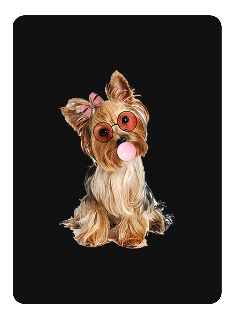 Theodor Protective Flip Case For Samsung Galaxy Tab A 10.5, T590 With Trifold Stand Auto Wake Sleep Shockproof Cover Dog with bubble copy - Image 1