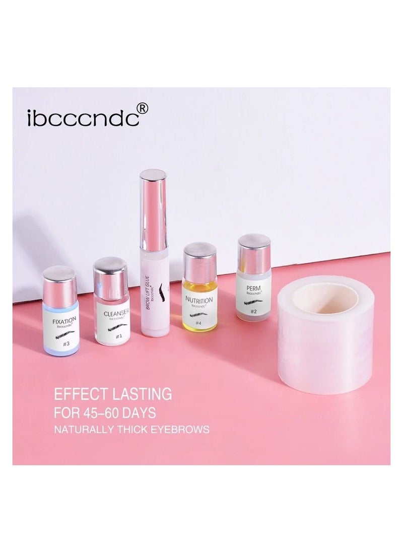 ibcccndc - مجموعة تغليف الحواجب، مجموعة رفع الحواجب الفورية الاحترافية للحصول على حواجب أكثر امتلاءً وفوضوية، تدوم لمدة 8 أسابيع، مثالية للاستخدام في الصالونات والمنزل - Image 1