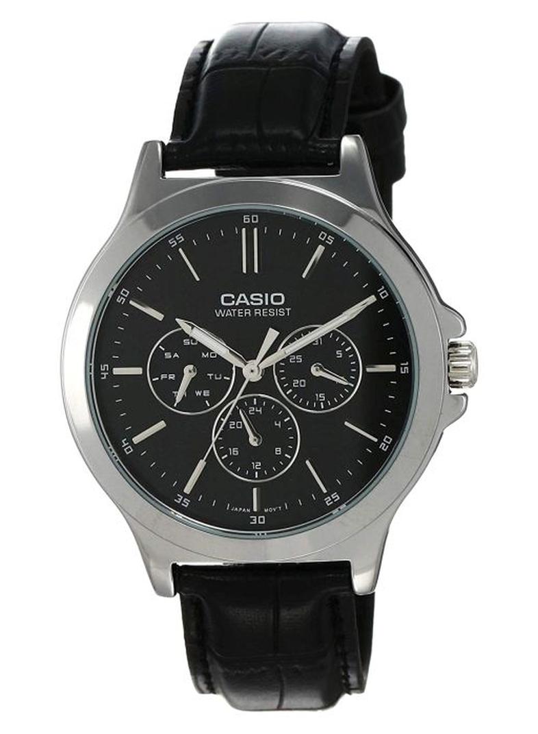 CASIO Men Water Resistant Analog Watch MTP-V300L-1AUDF - 42 mm - Black - Image 1