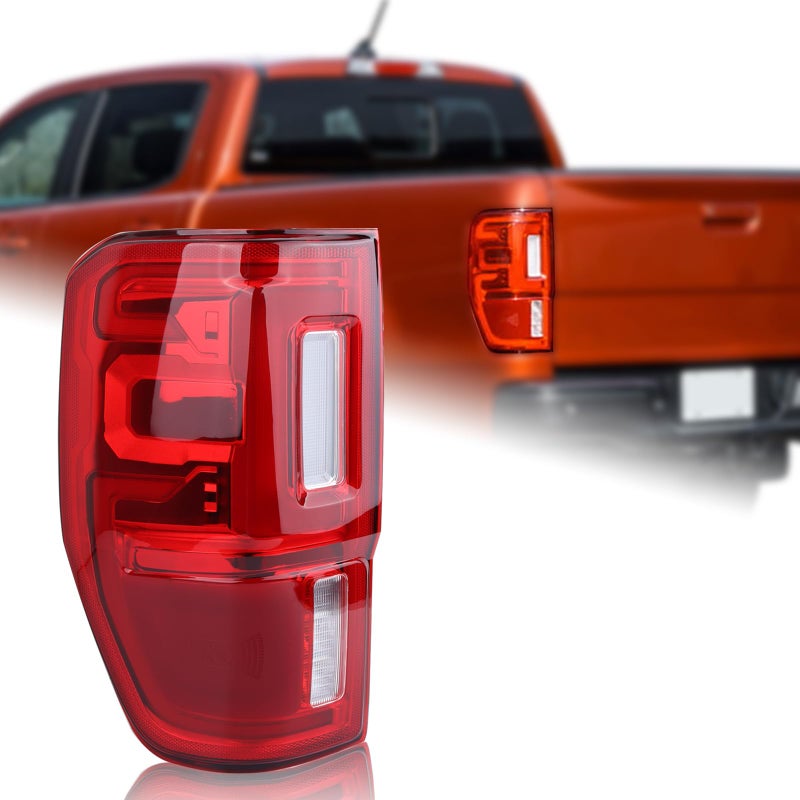 Duolctrams LED Tail Light Rear Lamp Assembly wBlind Spot Module NOT Included Compatible with 20192023 Ford Ranger Left Driver Side KB3Z13405G
