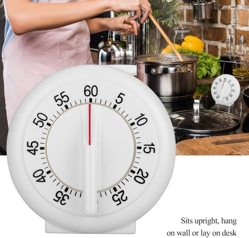 ساعة منبه ميكانيكية عداد للمطبخ، حلقة طهي عامة، مادة ABS، نطاق زمني 1-60 دقيقة، مثالية للاجتماعات التجارية، اللون كما هو موضح - Image 2