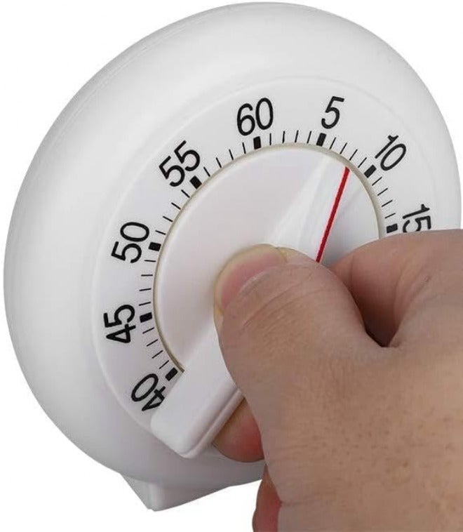 ساعة منبه ميكانيكية عداد للمطبخ، حلقة طهي عامة، مادة ABS، نطاق زمني 1-60 دقيقة، مثالية للاجتماعات التجارية، اللون كما هو موضح - Image 1