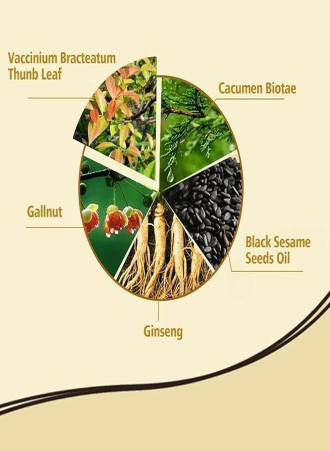GOLD MAX Herbal 3 in 1 Hair Dye Instant Black Hair Shampoo, Natural hair dye 500ML for Women & Men - Image 5