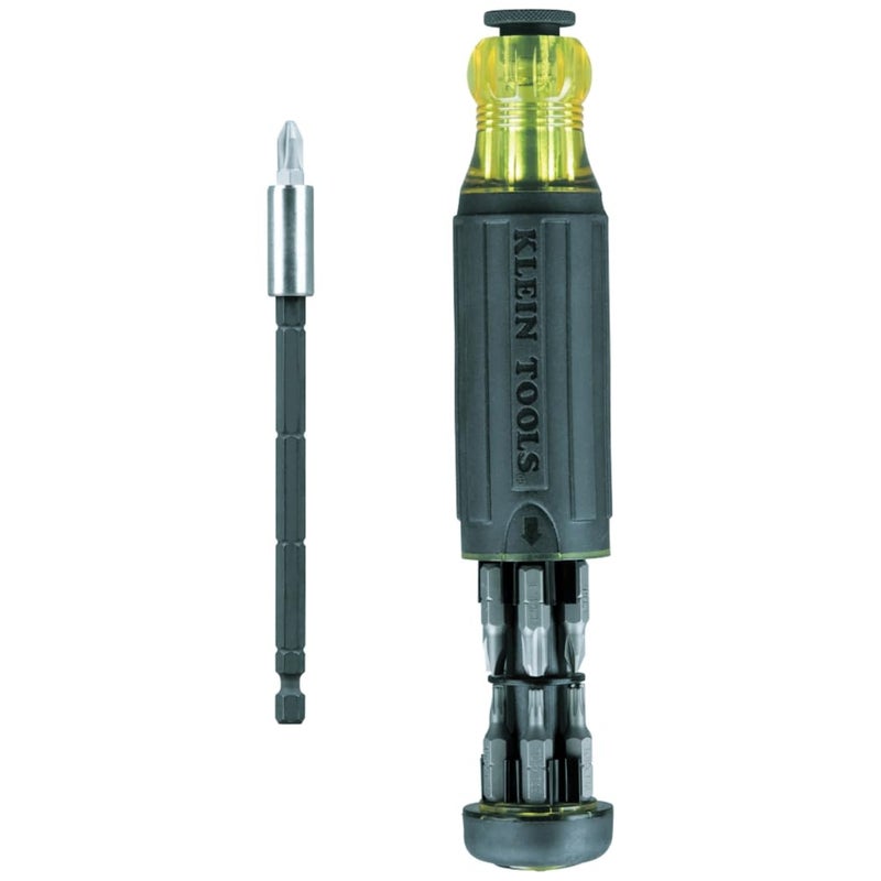 Klein Tools 32303 Multi-Bit Screwdriver / Nut Driver, Impact Rated 14-in-1 Magnetic Screwdriver Set Phillips, Slotted, Square, Combo, Torx - Image 1