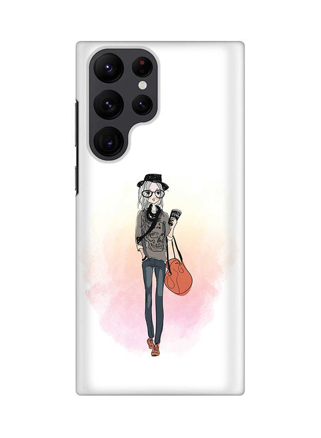 Stylizedd Case for Samsung Galaxy S22 Ultra 5G Snap Case Slim Snap Classic Series Shield Matte Finish Print - Fashionista