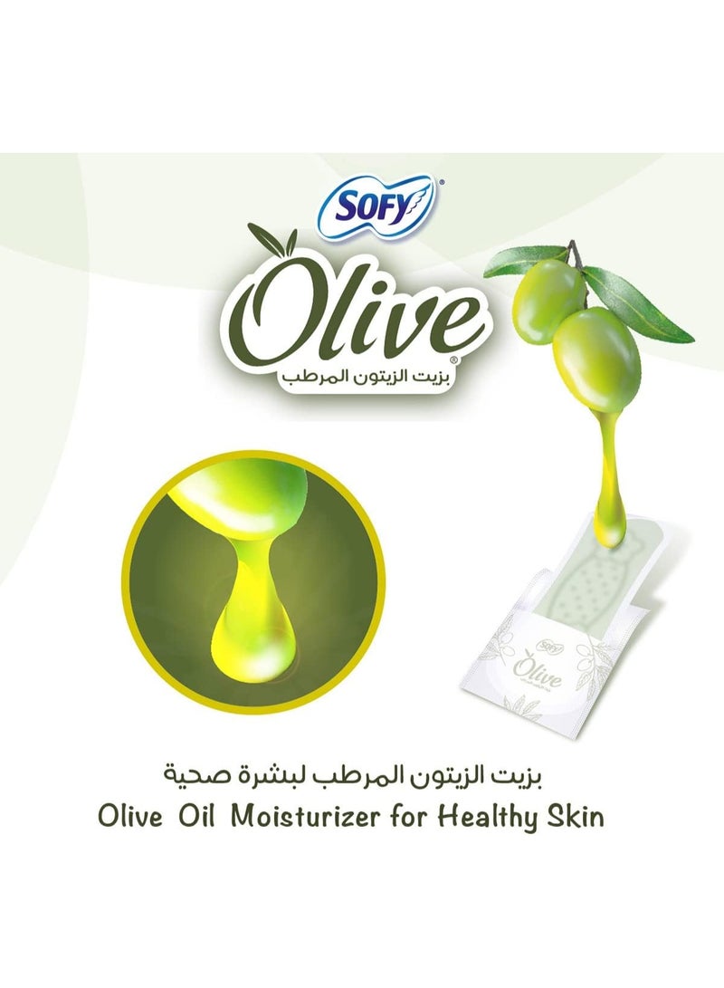 صوفي فوط يومية SOFY Olive بزيت الزيتون المرطب – 80 فوطة (غير معطرة) - Image 3