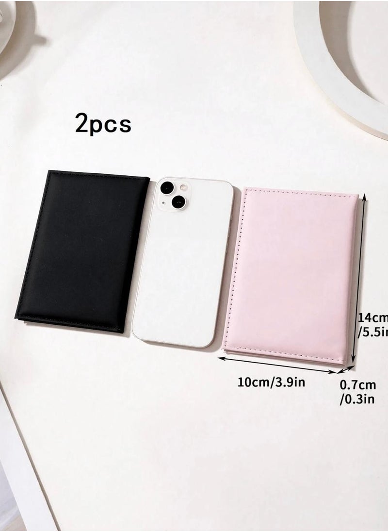 Shein Set of 2 Black and Pink Passport Holders  - Image 3