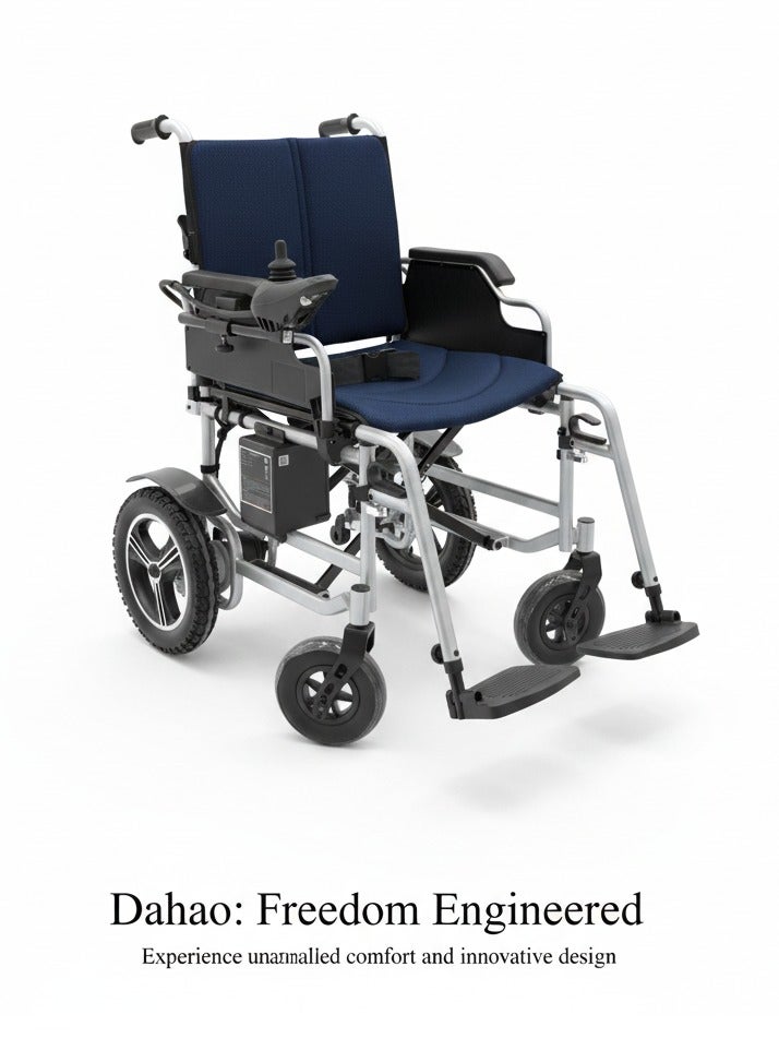 DAHOO Heavy-duty steel electric wheelchair weighing 120 kg (265 lbs) - Image 2