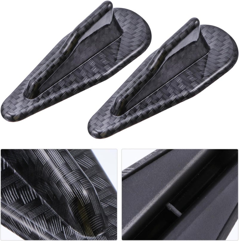 Carbon Fiber Air Diffuser Spoiler 2pcs Shark Fin Air Generator Mini Rear Bumper Lip Splitter for Car Exterior Styling - Image 5