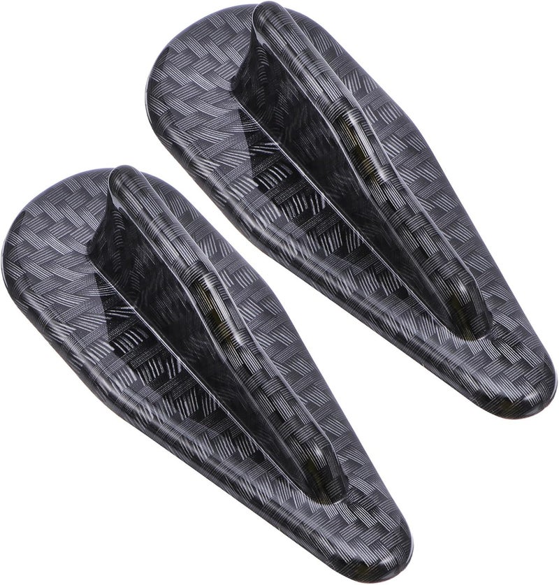 Carbon Fiber Air Diffuser Spoiler 2pcs Shark Fin Air Generator Mini Rear Bumper Lip Splitter for Car Exterior Styling - Image 1
