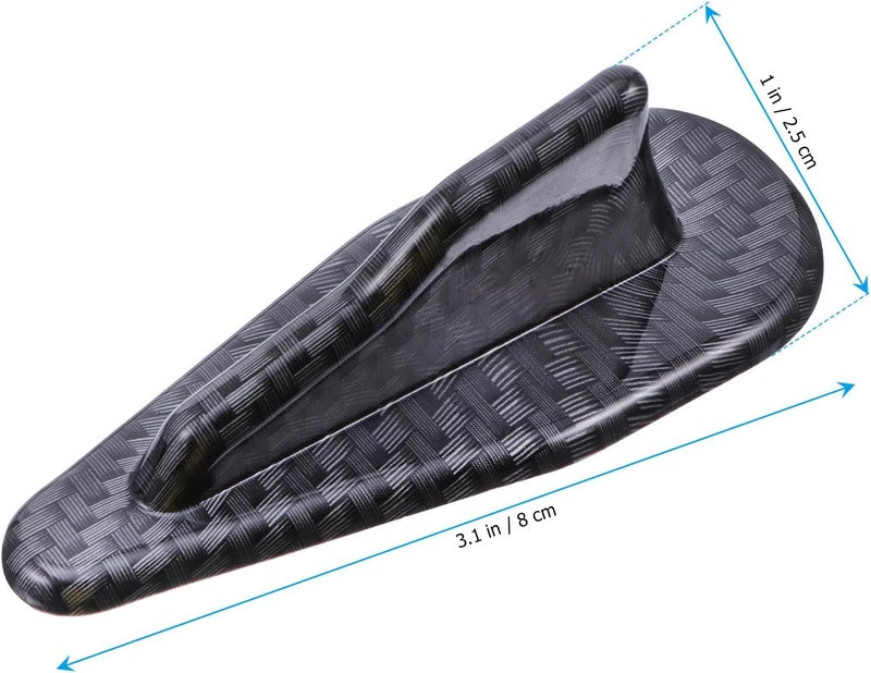 Carbon Fiber Air Diffuser Spoiler 2pcs Shark Fin Air Generator Mini Rear Bumper Lip Splitter for Car Exterior Styling - Image 2