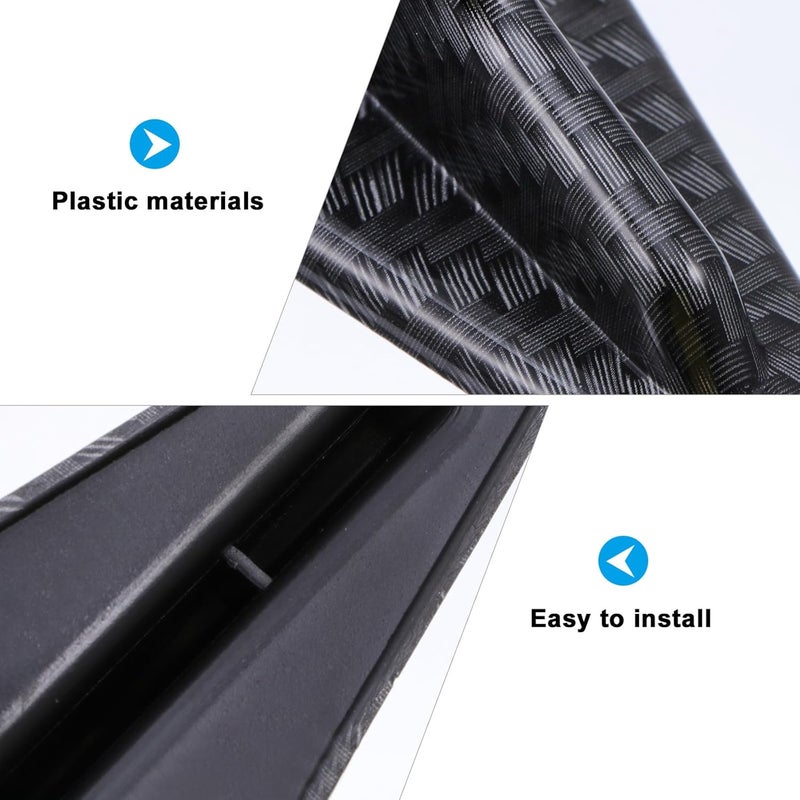 Carbon Fiber Air Diffuser Spoiler 2pcs Shark Fin Air Generator Mini Rear Bumper Lip Splitter for Car Exterior Styling - Image 3