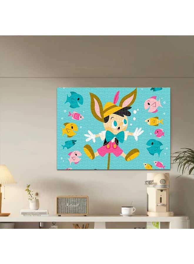 1000PCS Pinocchio Wooden Jigsaw Puzzle Mini Creative Toy Family Fun Games Wall Decor - Image 2