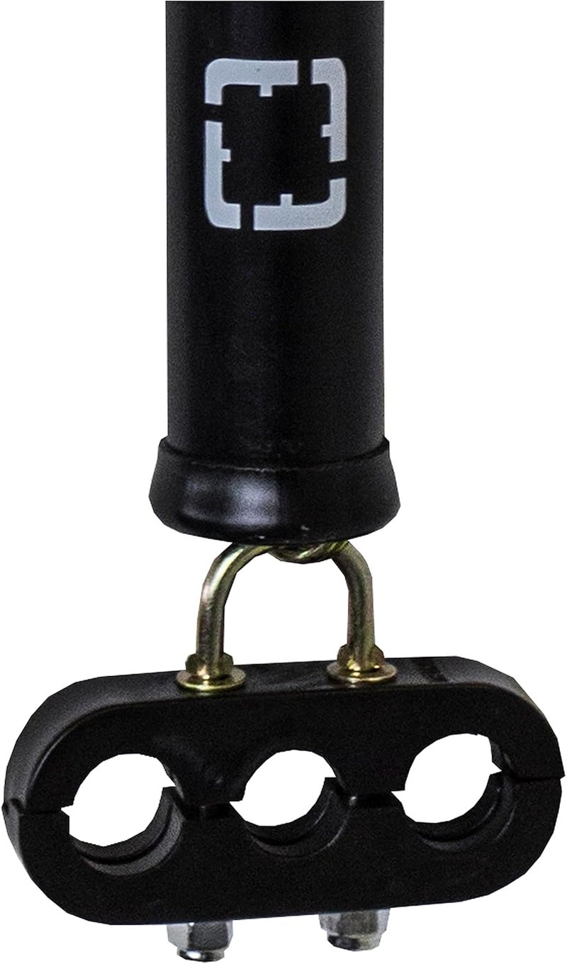 Tectran Heavy Duty Single Spring Tender Kit - 16" Length with Standard 3-Hole Clamp - Black - Image 4