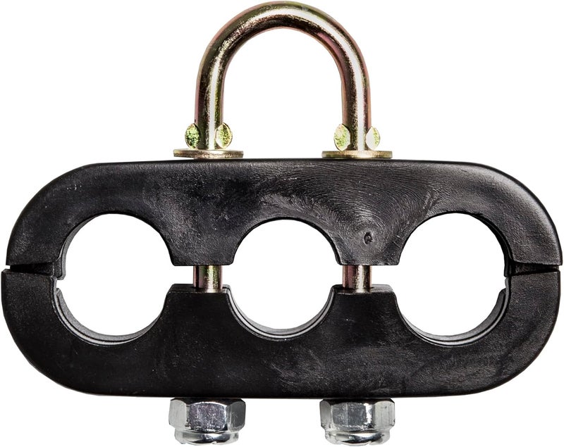 Tectran Heavy Duty Single Spring Tender Kit - 16" Length with Standard 3-Hole Clamp - Black - Image 5