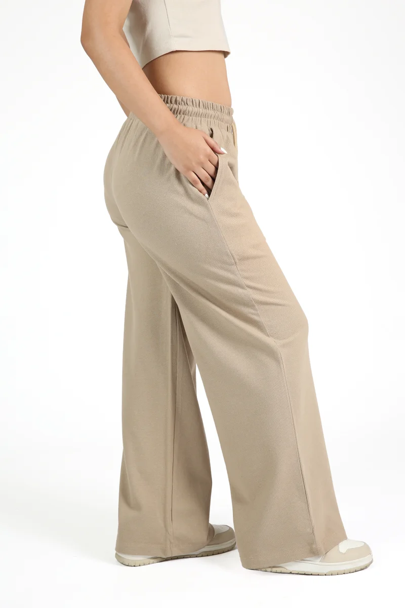 Beige Comfortable Trousers for Daily Wear