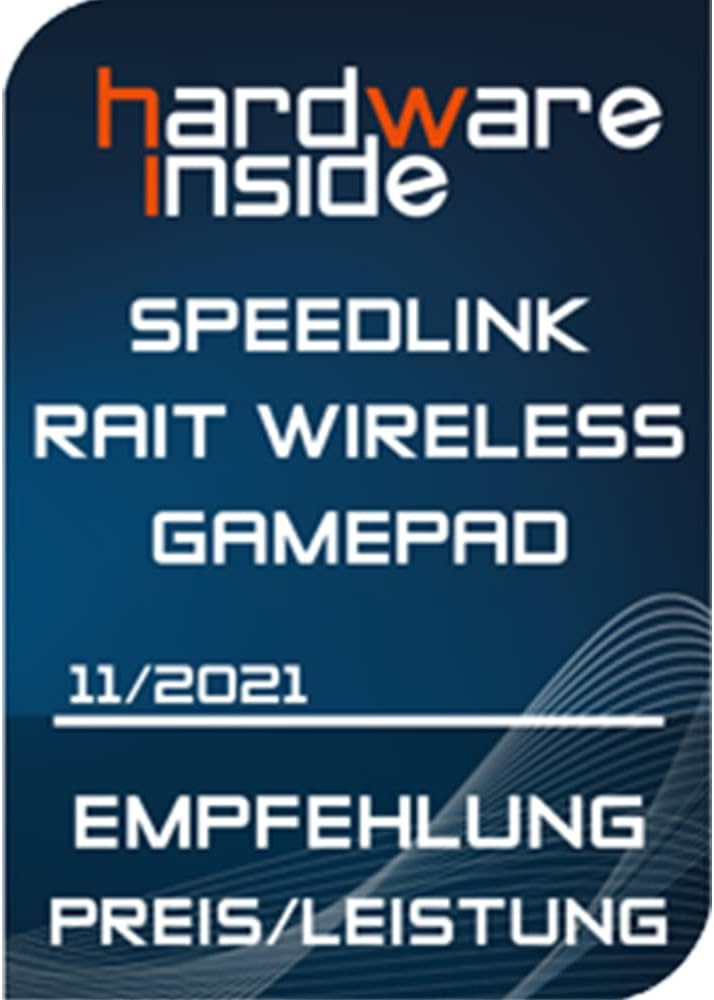 SPEEDLINK RAIT Gamepad Wireless – wireless game pad with vibration function for PC/PS3/Switch, black - Image 4