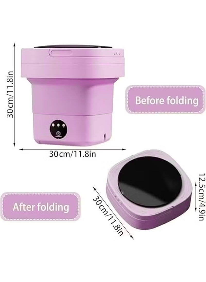 Portable Foldable Washing Machine 4.5L, Mini Washer for Baby Clothes and Travel, USB Powered Deep Cleaning - Image 4